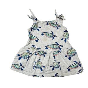 Tea Collection Turtles Tie Shoulder Dress Size 12m